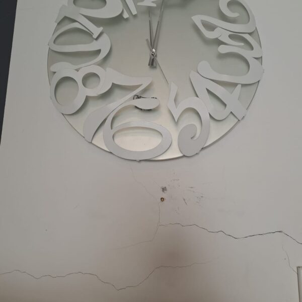 Orologio bianco tondo