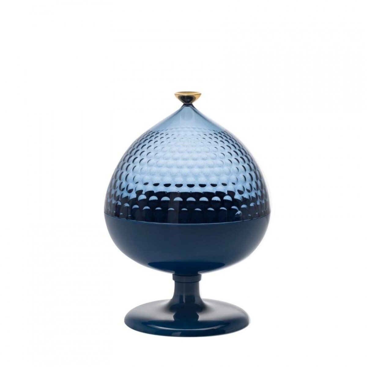 Pumo Kartell centrotavola in policarbonato colorato in massa o trasparente versione blu e azzurro - immagine 1