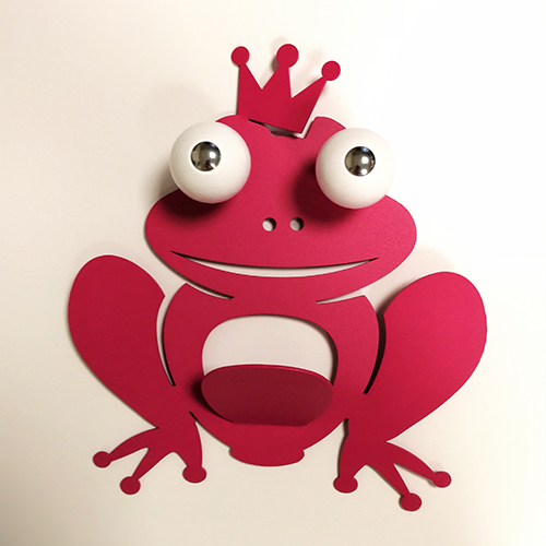 Appendiabiri ranocchio set 2 pz colore fucsia