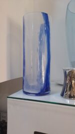 Vaso Dorico blu trasparente di Brandani